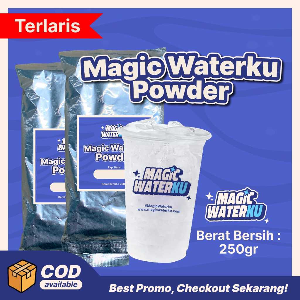 

GROSIR VIRAL!!! POWDER MAGIC WATERKU 250 GRAM 5 PACK FREE 100 GRAM POWDER JELLY