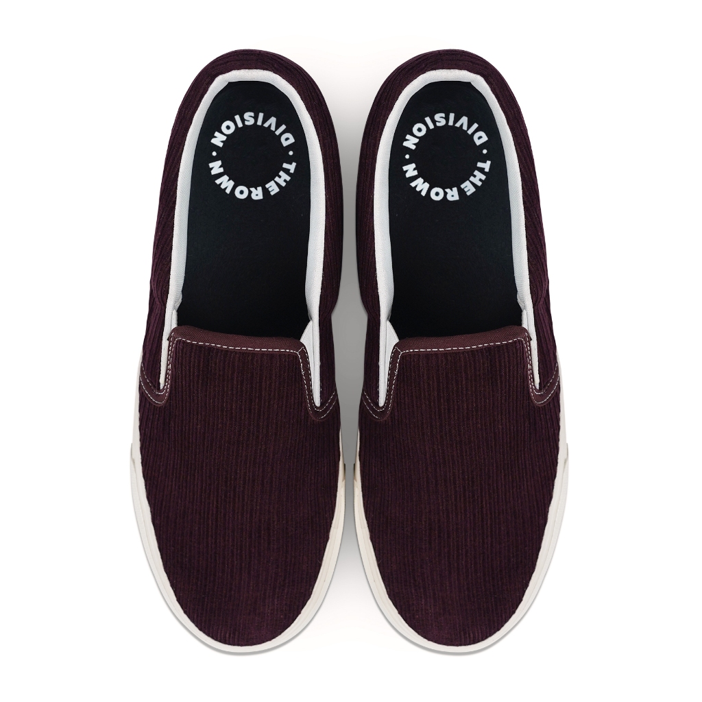 Rown Division Official Slip On Shoes - Rowndvsn Sepatu Ellden Burgundy