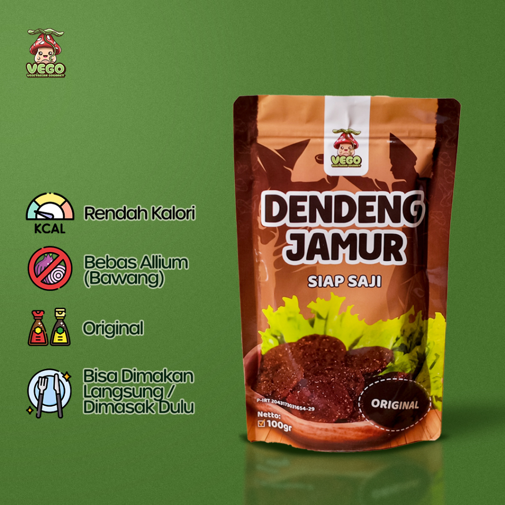 

Dendeng Jamur Vegetarian Original // PLANT BASED JERKY - MUSHROOM JERKY