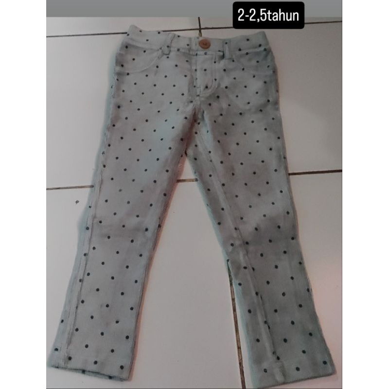 preloved celana anak coduroy