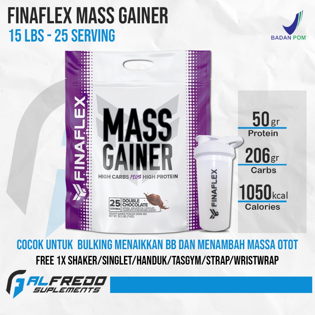 Finaflex Mass Gainer 15 Lbs Weight Gain Susu Tinggi Protein dan Carbs
