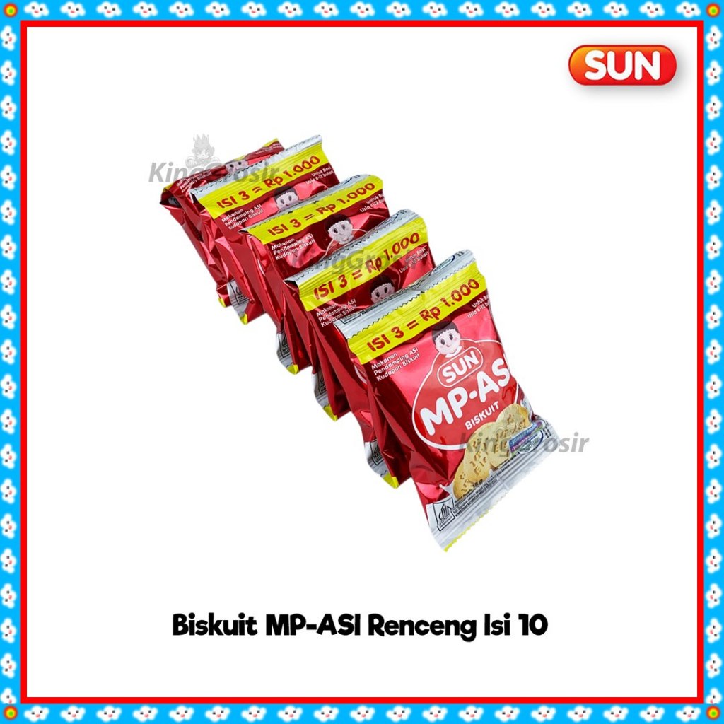 SUN MP-ASI Biscuit Renceng isi 10 sachet / Biskuit Bayi MPASI