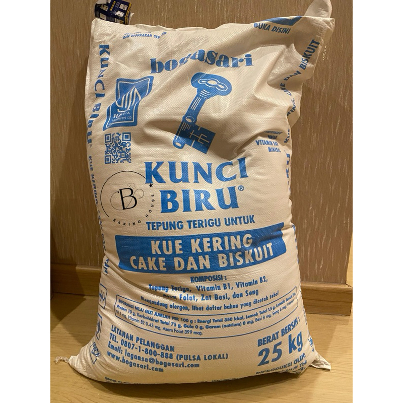 

Terigu Kunci Biru Bogasari 25 Kg