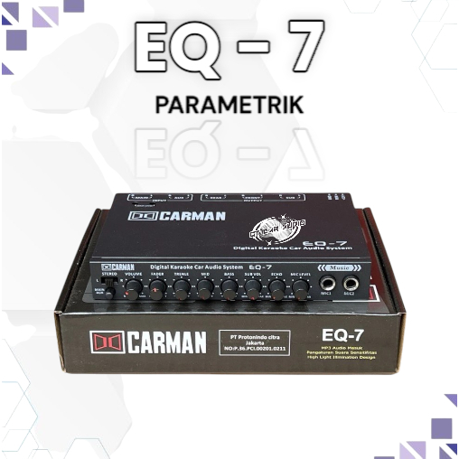 Parametrik Equalizer Carman EQ-7 - Preamp Carman EQ7 2 mic input - EQ 7 CARMAN