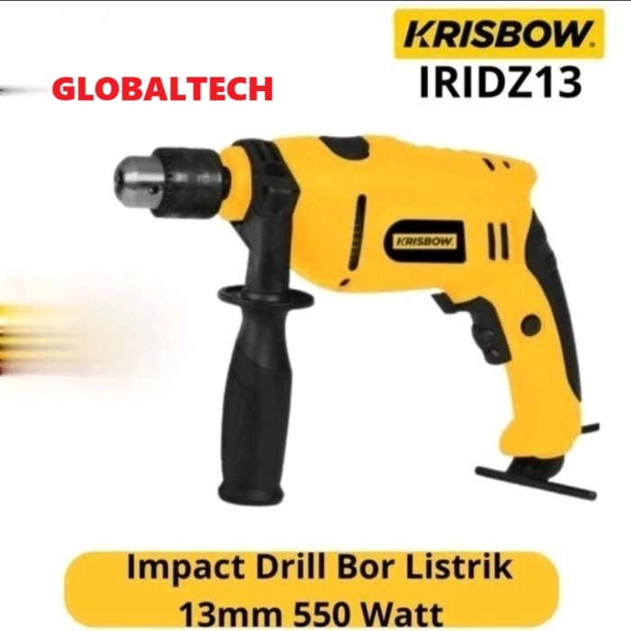 KRISBOW IRIDZ13 MESIN BOR IMPACT 13MM IMPACT DRILL 13MM 550W