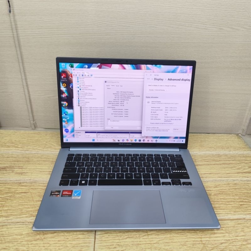 Laptop Second Asus VivoBook M3400QA AMD Ryzen 5 5600H Ram 8gb Ssd 512gb OLED 4K