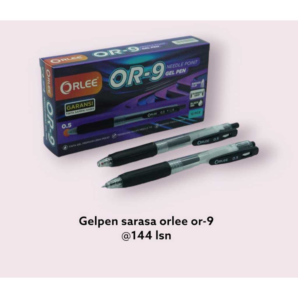 

Bolpoin Orlee / Bolpen Sarasa OR-9 / Pulpen Mekanik Clip (1 LUSIN isi 12 PCS)