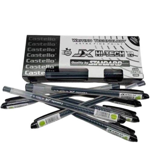 

Gel pen / Pulpen Hitech / Hi-tech JX Castello by Standard 0.4mm Hitam