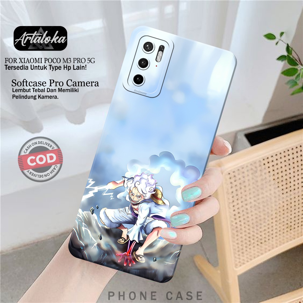 Softcase Hp Xiaomi Poco M3 Pro 5G Fashion Case Anime Case Poco M3 Pro 5G Silikon TPU Pro Camera Casi