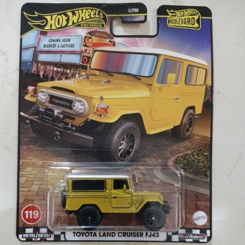 hotwheels premium toyota land cruiser fj43 kuning