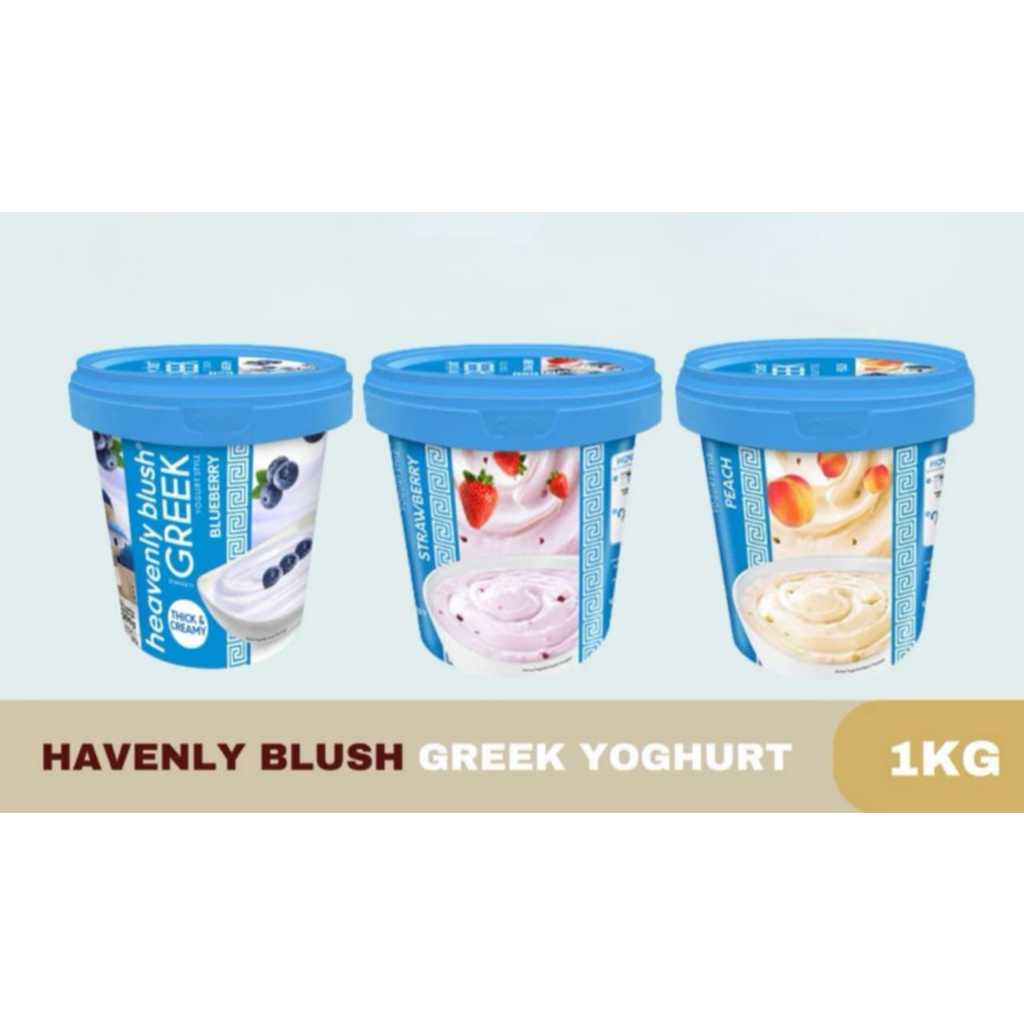 

Heavenly Blush Greek Yoghurt 1 KG / Rasa Peach / Blueberry / Strawberry