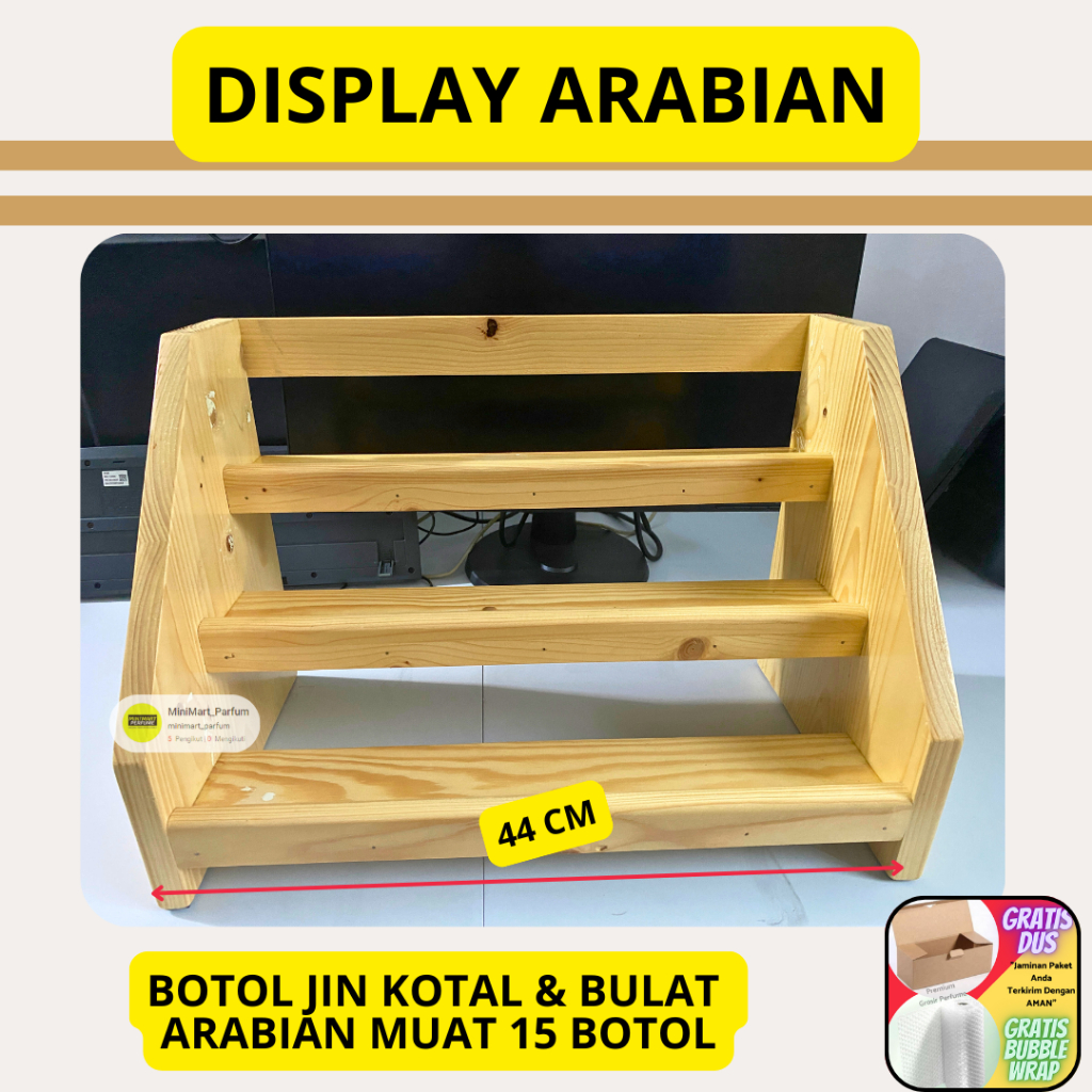 Tempat Botol Parfum Aroma ARABIAN Timur Tengah ( Botol Jin Bulat & Kotak )