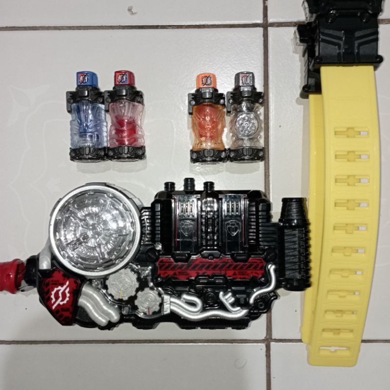 DX Build Driver Belt Kamen Rider Build Fullbottle Rabit Tank, Fullbottle Taka Gatling