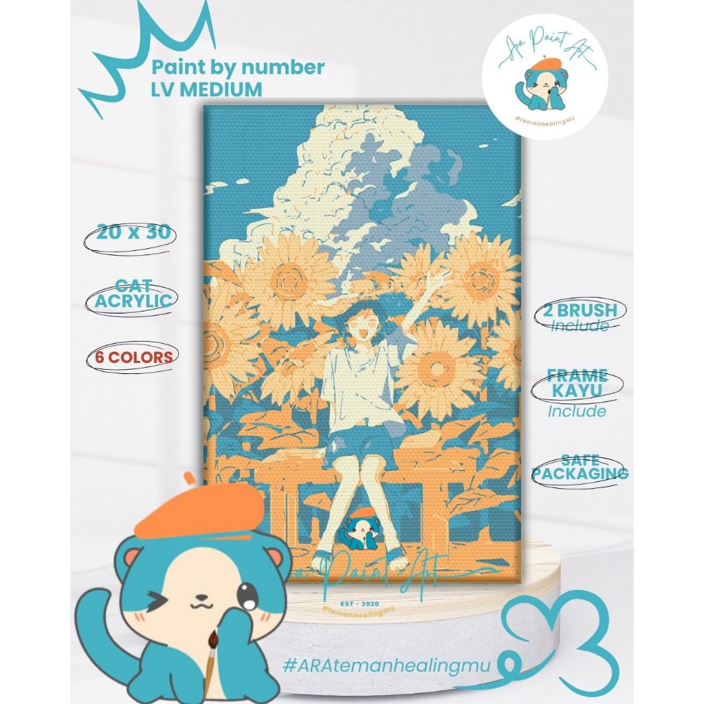 

Ara Paint Art GHIBLI SERIES Paint by numbers kit I Painting I Painting by numbers I Kado Wisuda I Kado unik I Kanvas Lukis