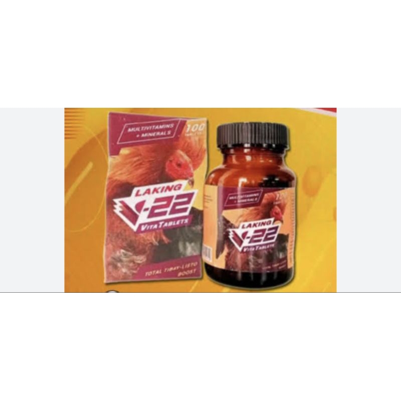 V22 BELMAN V-22 VITAMIN MENAMBAH STAMINA MENGUATKAN SAYAP DAN KAKI AYAM PILIPHINS/BANGKOK 50 TABLET