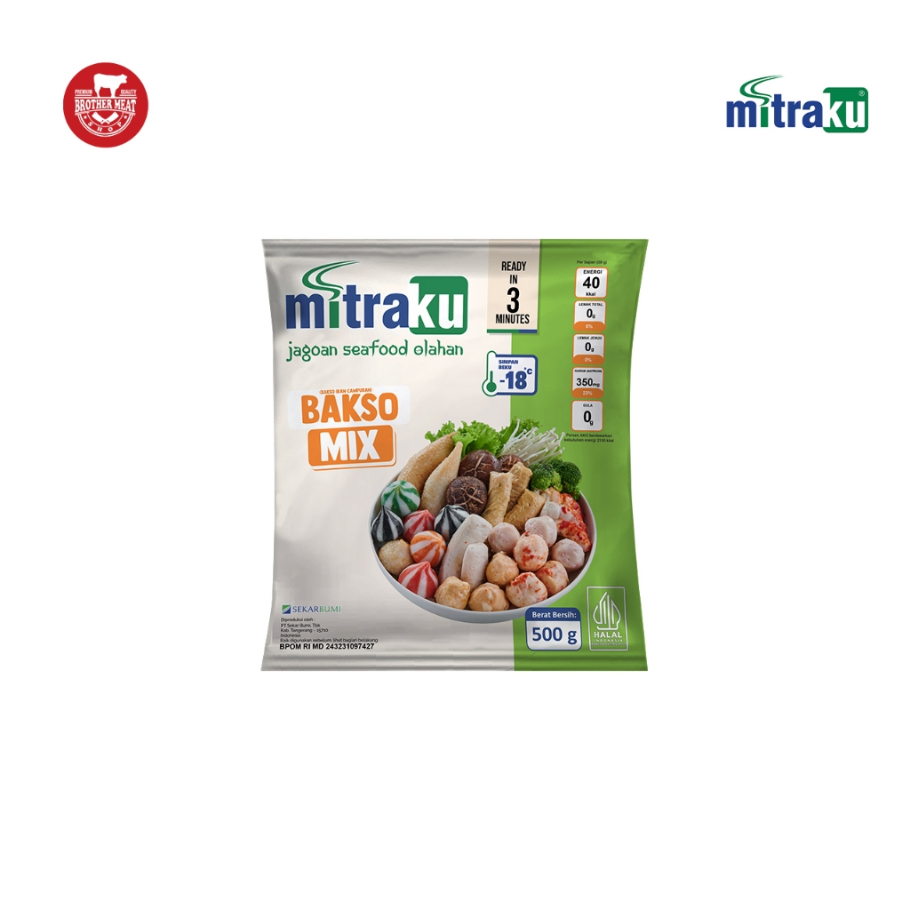 

Mitraku Bakso Ikan Mix 500gr - Brothermeatshop