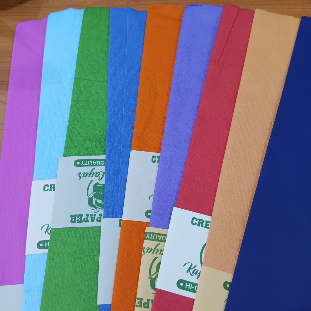 

Kertas Crepe Warna Lembaran / Kelobot / Krep / Lembaran Warna