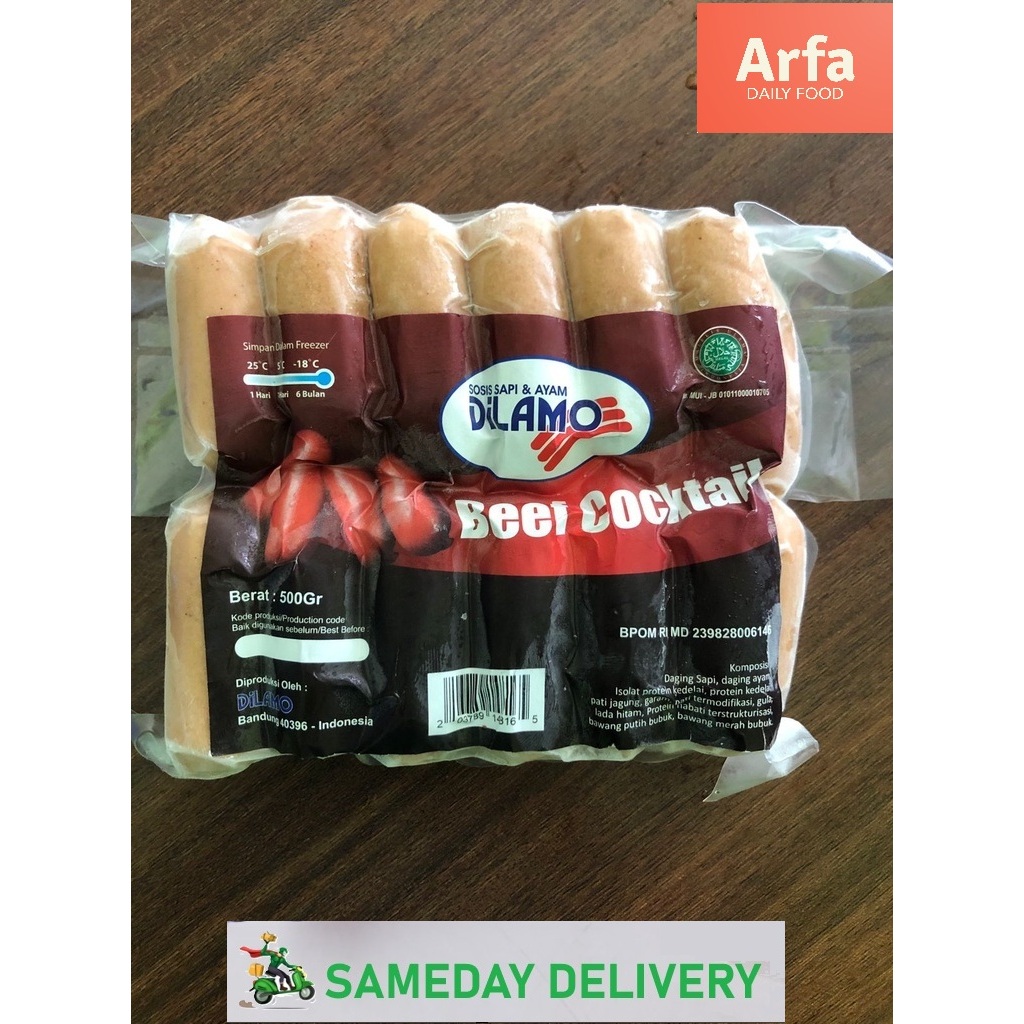 

Dilamo Sosis Premium Beef Cocktail SB (1000 gram)