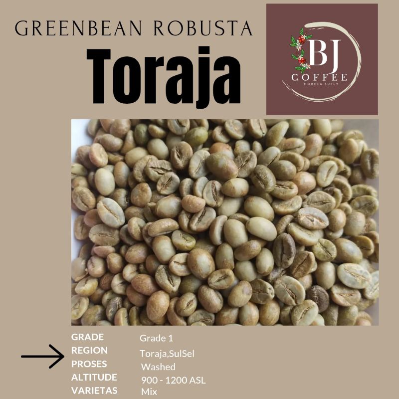 

Greenbean Biji Kopi Robusta Toraja 1kg