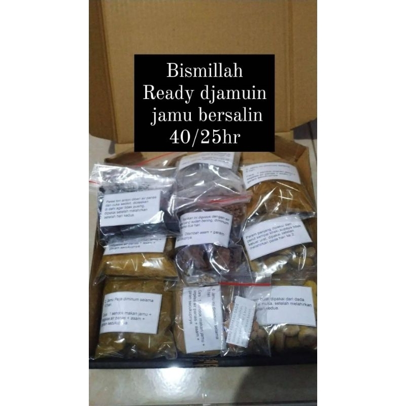 

Paket Jamu Bersalin 40HARI (melahirkan)