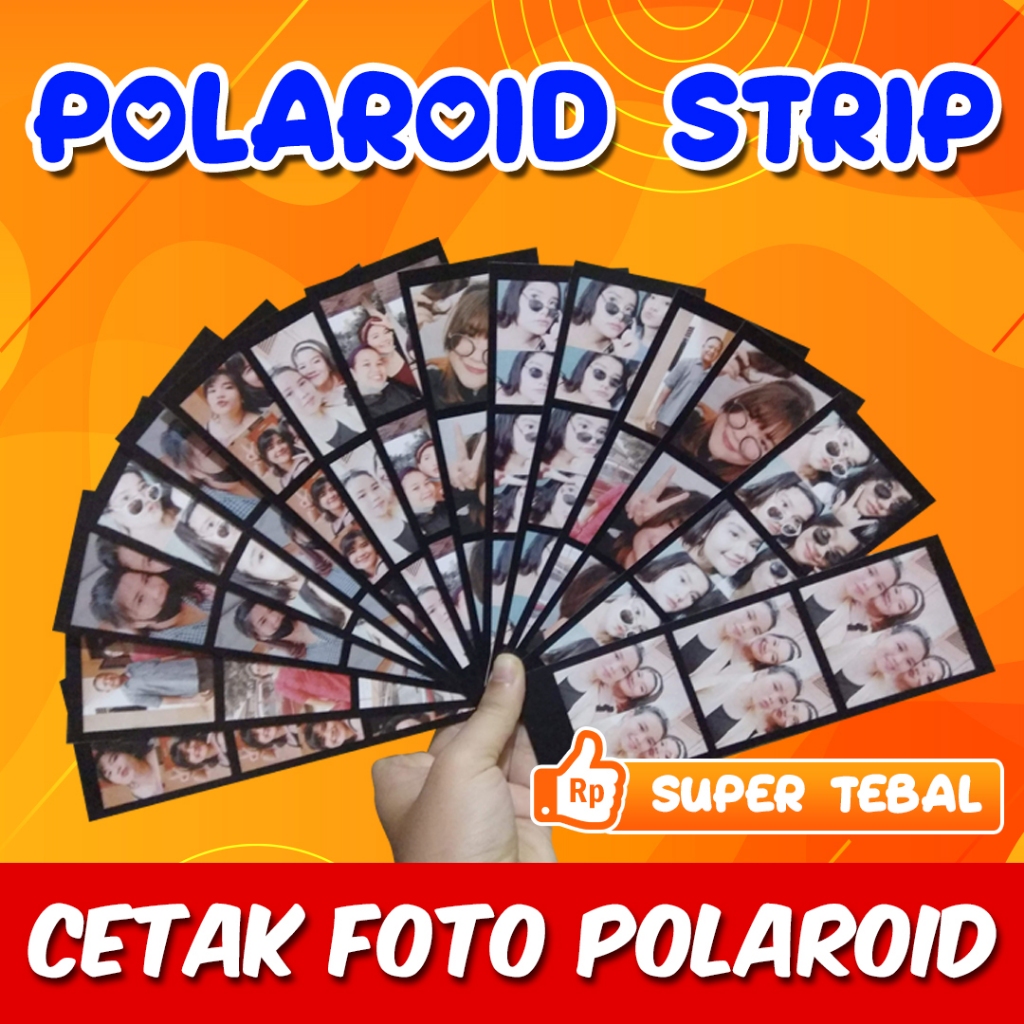 Cetak Foto Polaroid Strip