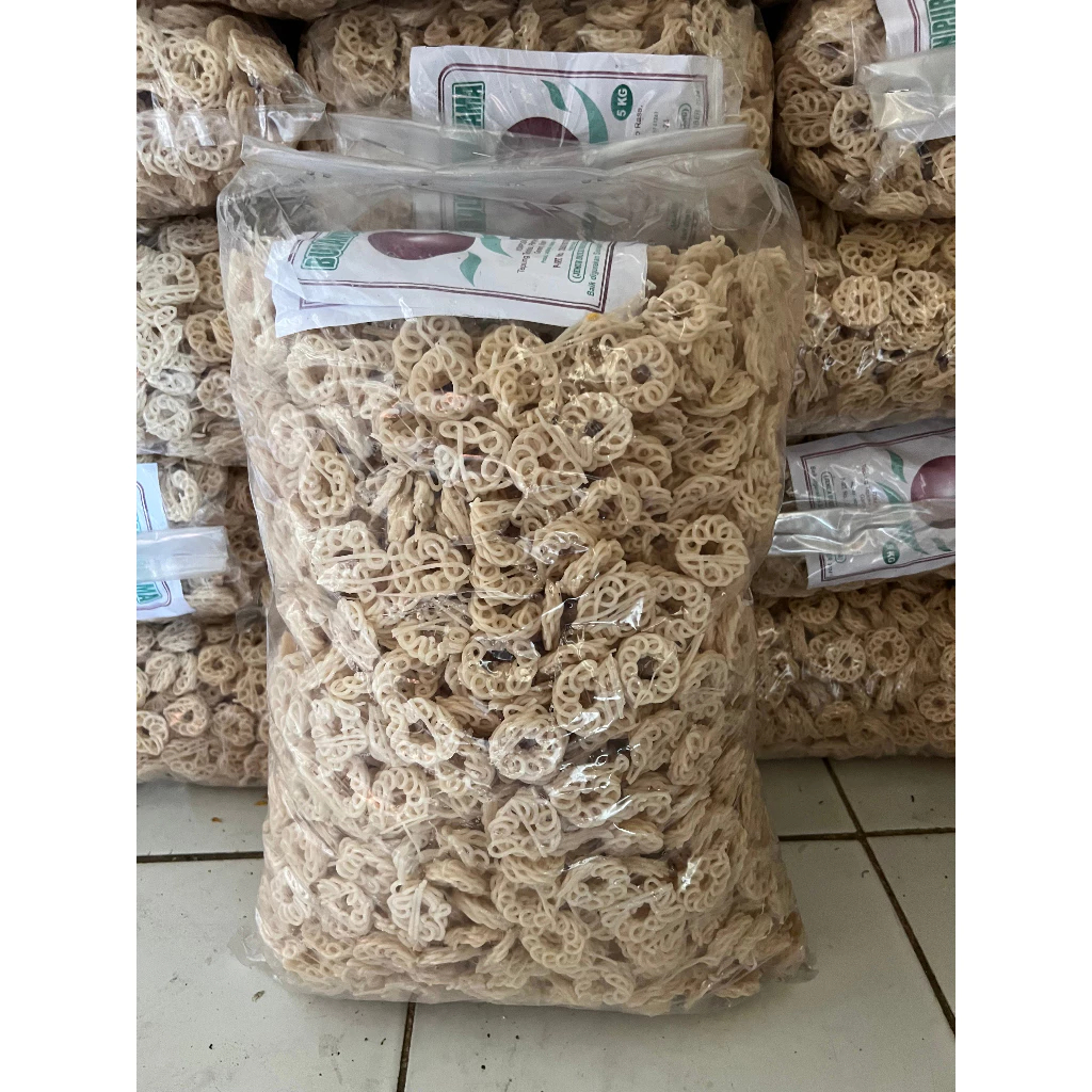 Bella Belli 5Kg Kerupuk Mentah/Kerupuk Seblak/Kerupuk Bawang/Kerupuk Mawar /Makaroni Bantet/Pilus