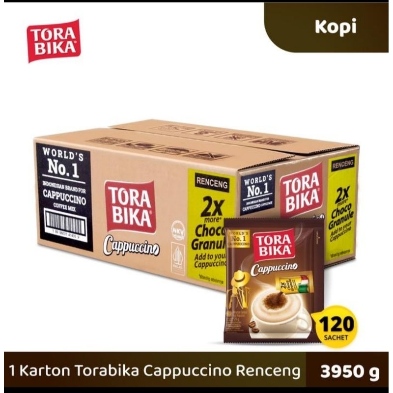 

1 karton Torabika capucino isi 12 renceng Exp terbaru