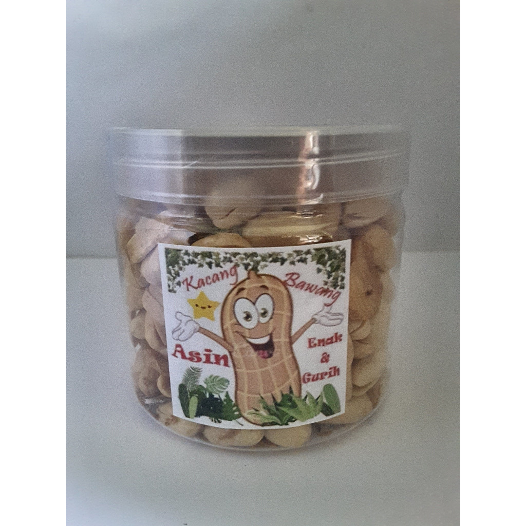 

Kacang Bawang goreng – 275 gr (kemasan Toples), rasa asin, gurih dan renyah.