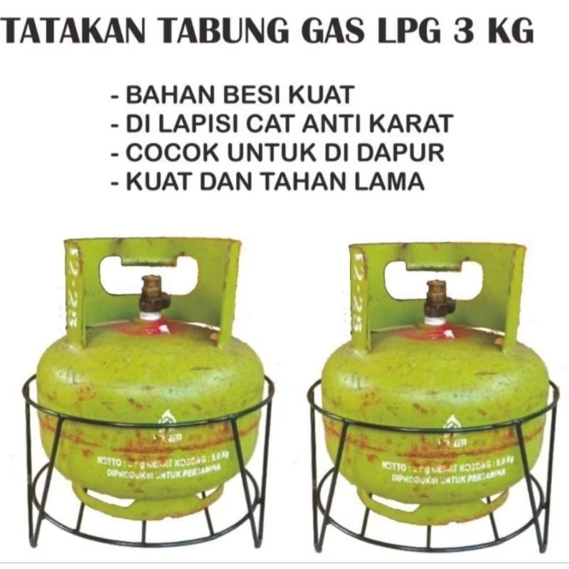 TATAKAN GAS / RAK GAS LPG 3KG / RAK GAS / DUDUKAN GAS