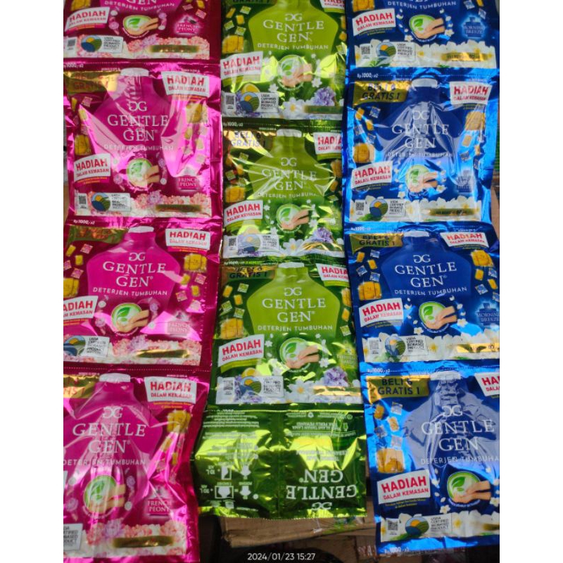 GENTELGEN RENCENG ISI 14 SASET - GENTLE GEN DETERGEN CAIR SASET