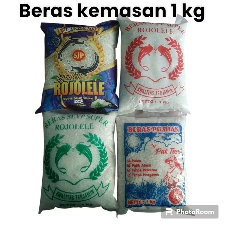

Beras Kemasan Merk 1 kg / Beras Istimewa / Beras Pulen / Beras Super
