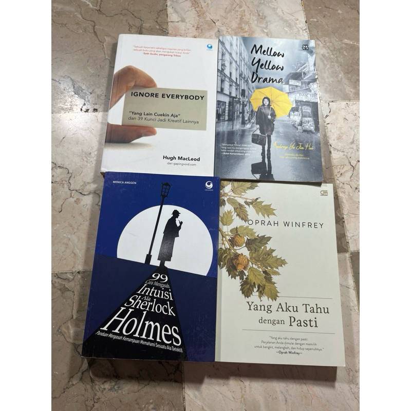 Buku “Yang Lain Cuekin Aja”, Mellow Yellow Drama, 99 cara mengasah intuisi ala Sherlock Holmes, Yang