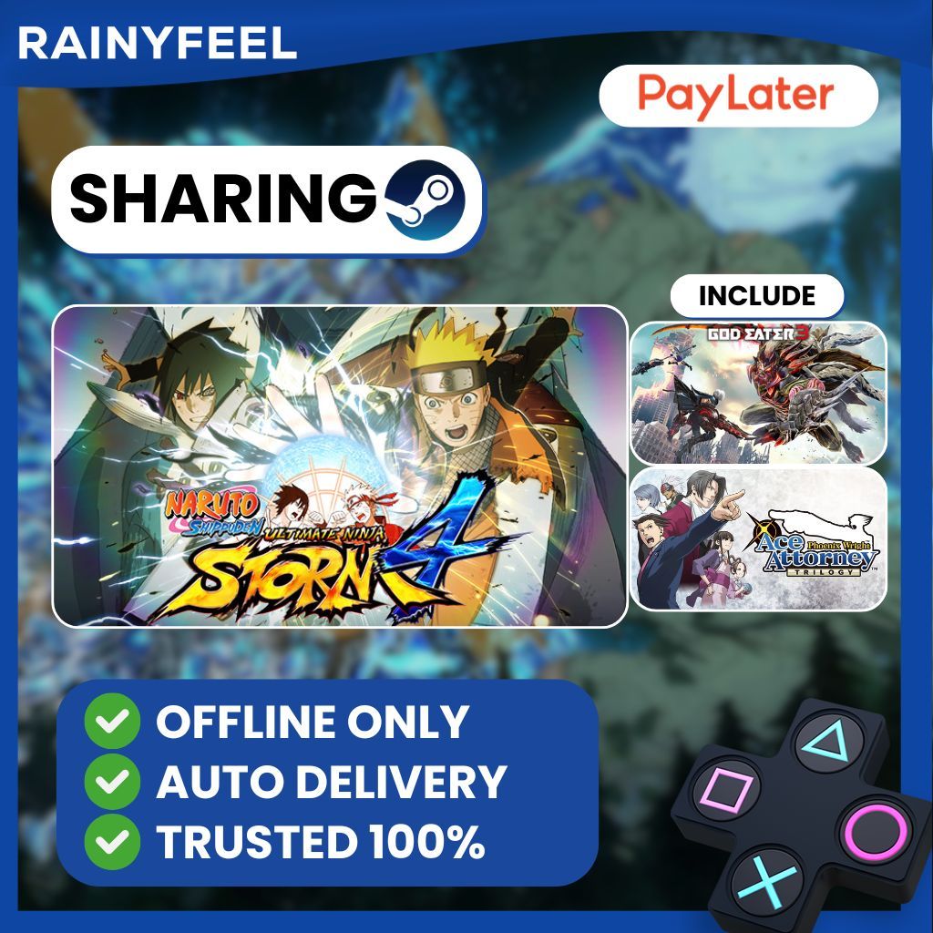 [BONUS STEAM KEY] NARUTO SHIPPUDEN: Ultimate Ninja STORM 4 (Sharing With Phoenix Wright: Ace Attorne