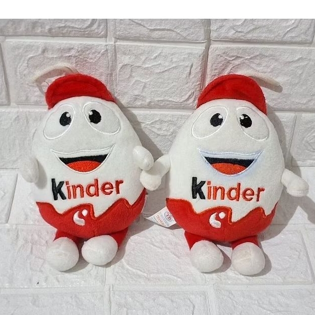 boneka kinder joy. boneka maskot makanan snack coklat anak kinderjoy