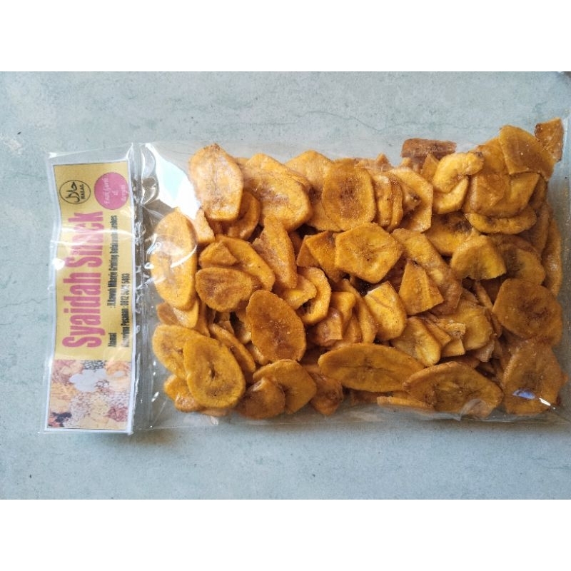 

kripik Pisang Madu 250g Gurih, Enak& Manis