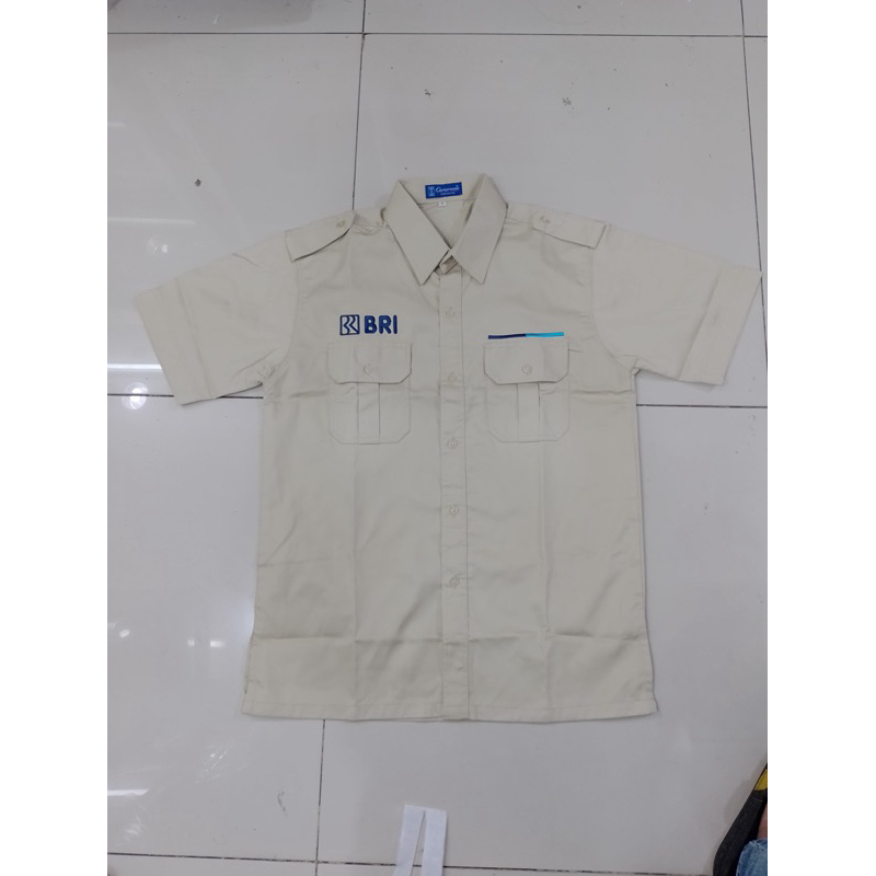 KEMEJA BRI BORDIR (BISA CUSTOM LOGO)