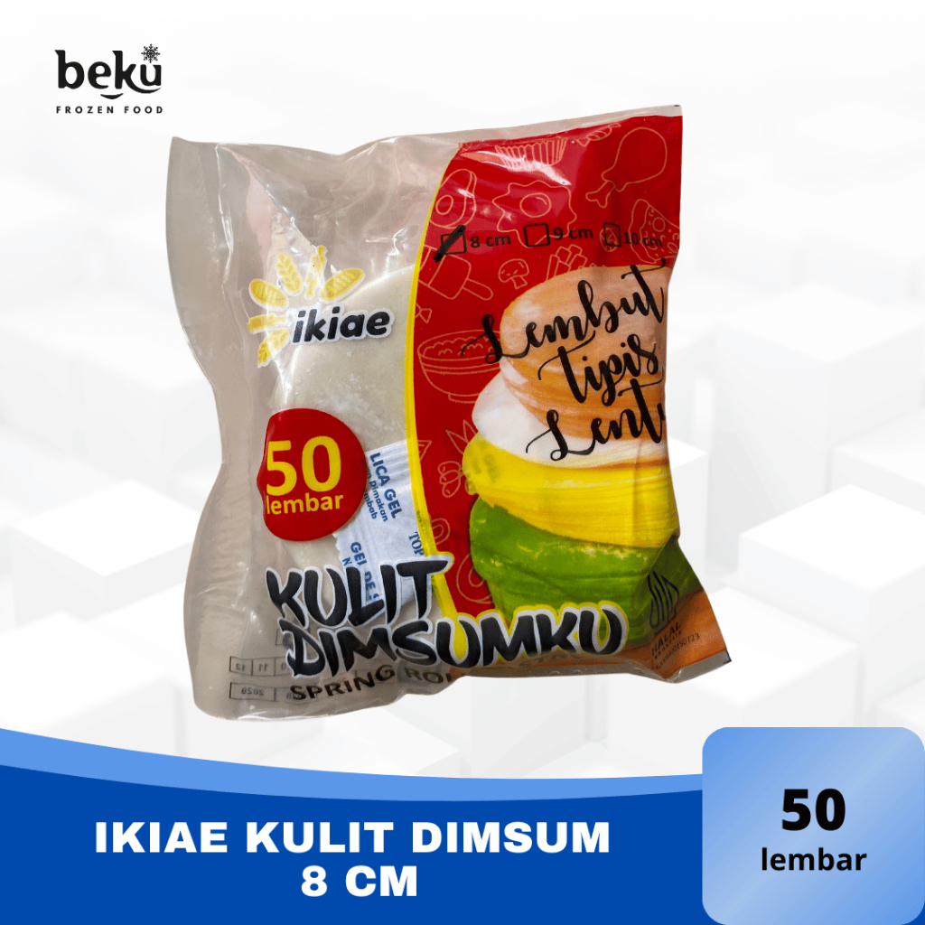 

[SOLO, JATENG] IKIAE KULIT DIMSUMKU - KULIT DIMSUM (8/9/10 cm) ISI 50 LEMBAR