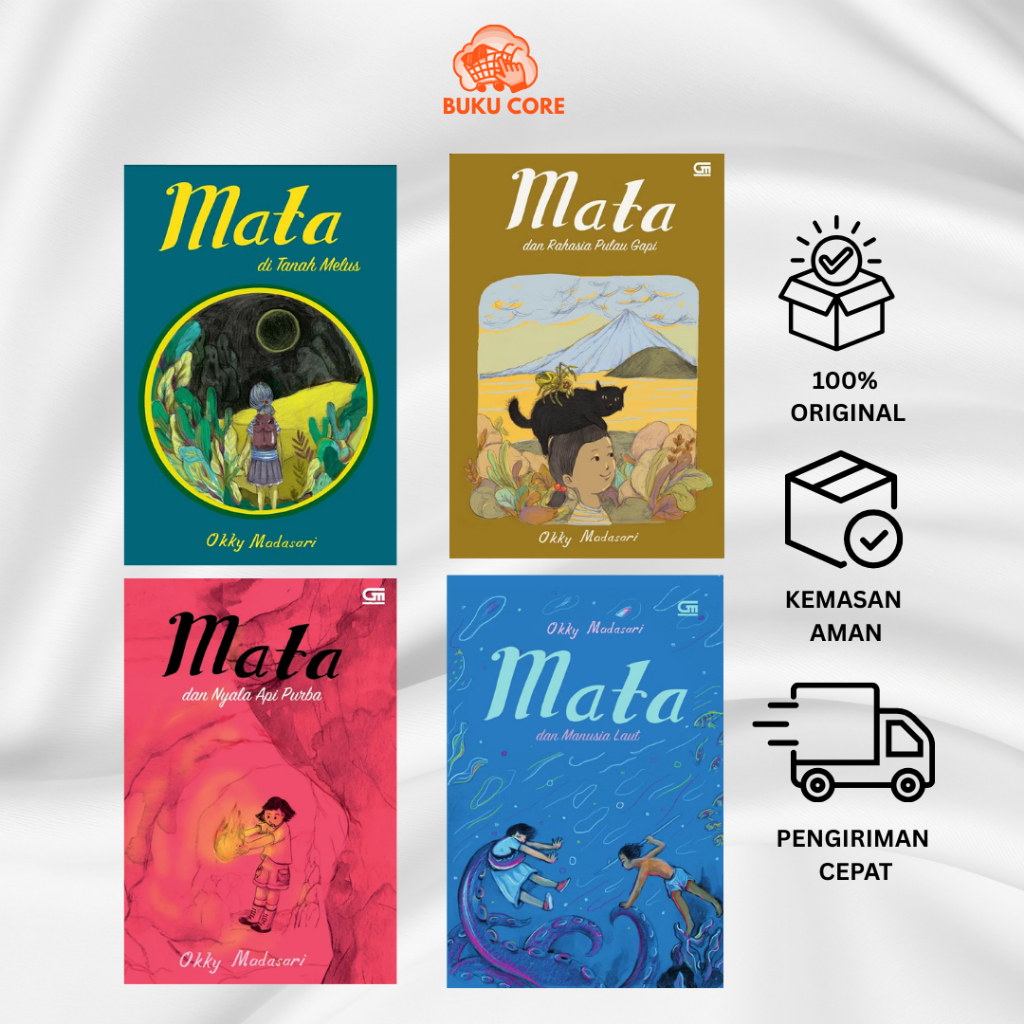 Novel Mata Okky Madasari : Mata di Tanah Melus / Mata dan Rahasia Pulau Gapi / Mata Dan Manusia Laut
