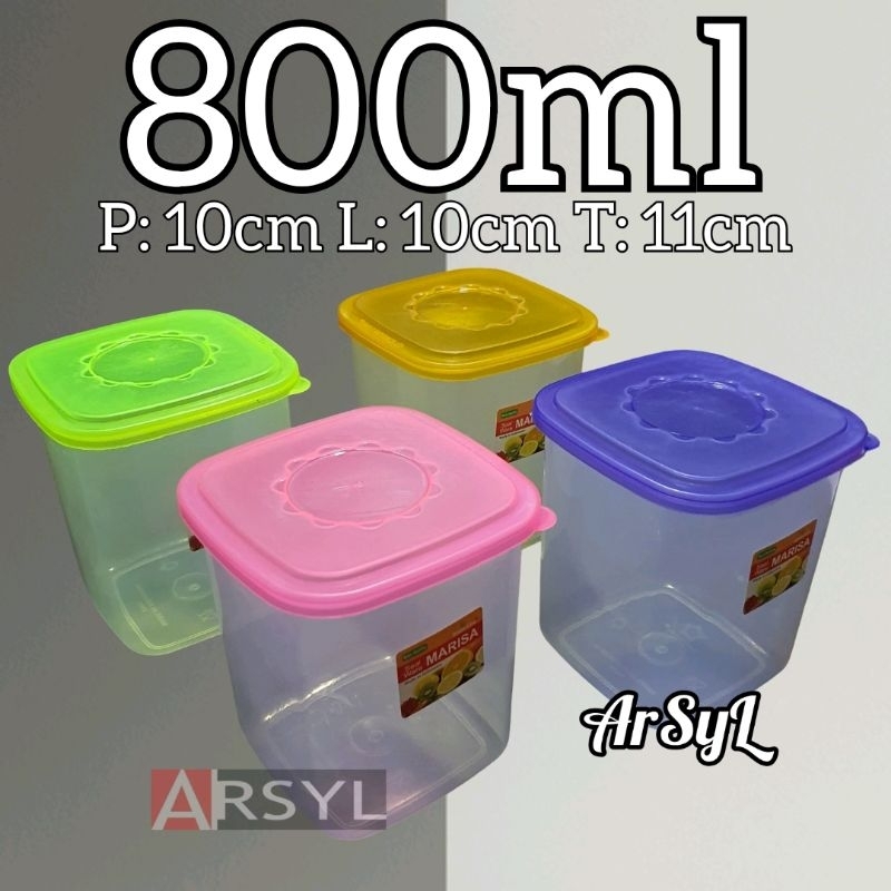 GreenLine Sealware Kotak Penyimpanan Plastik Tebal Serbaguna 800ml