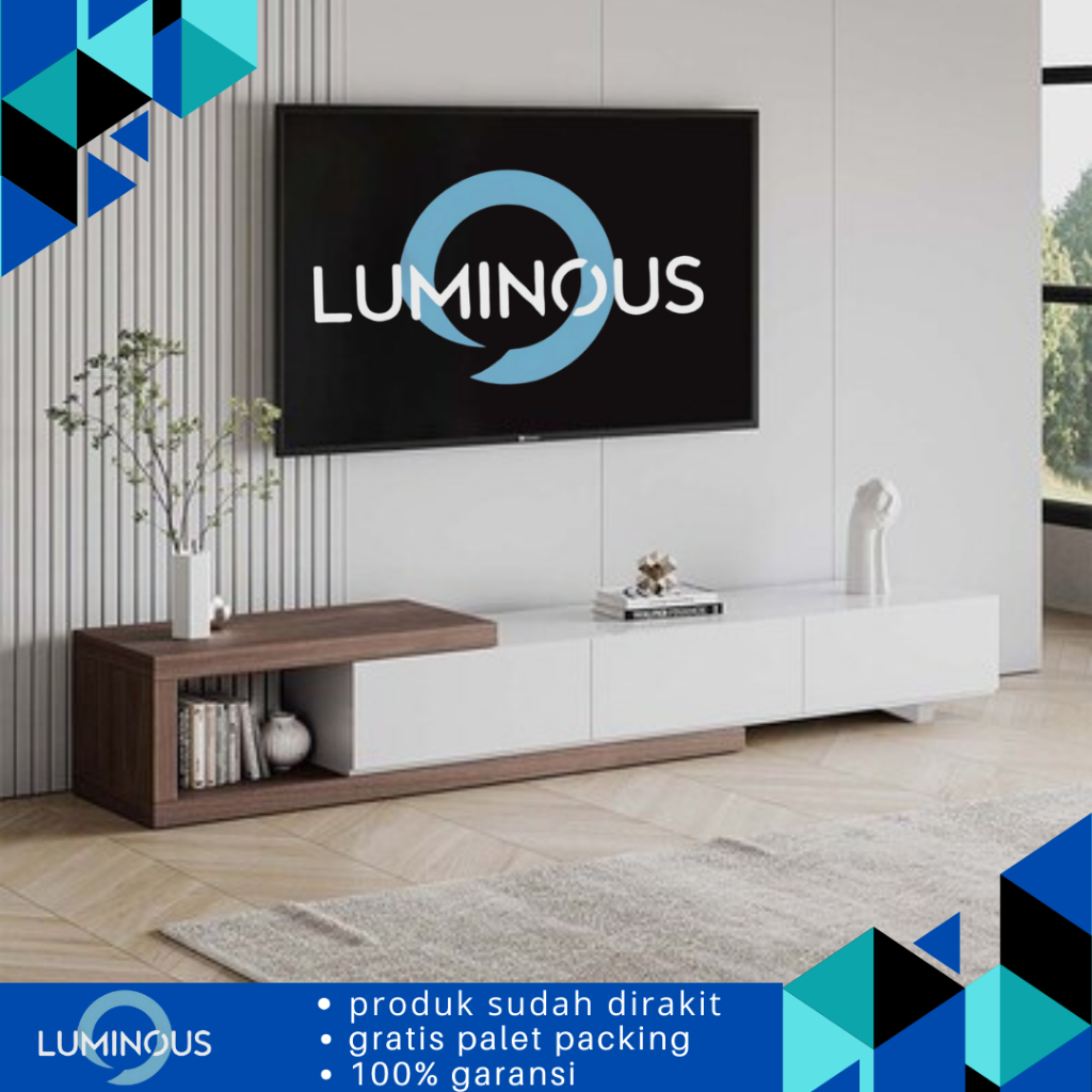 Meja Tv minimalis Kayara meja tv modern Rak TV panjang bisa disesuaikan