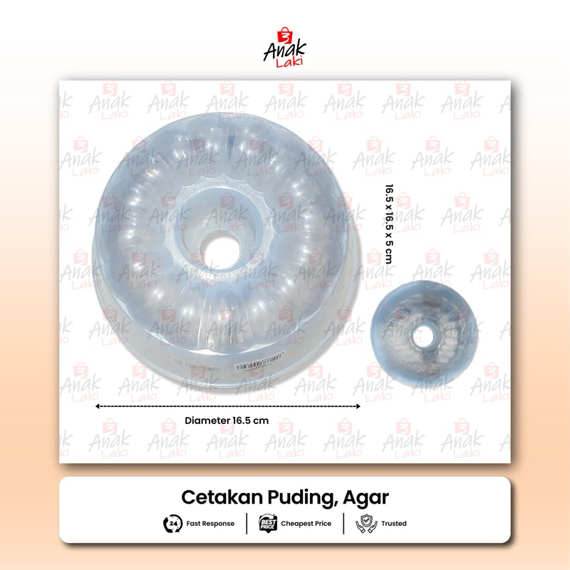 Cetakan Agar Pudding Plastik Ukuran Kecil