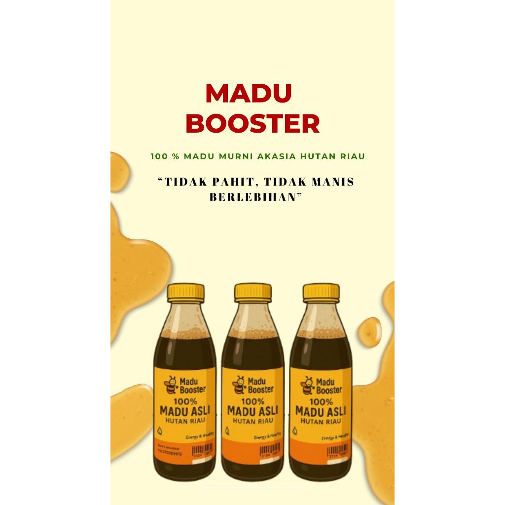 

Madu Booster Murni Alami 400 Ml