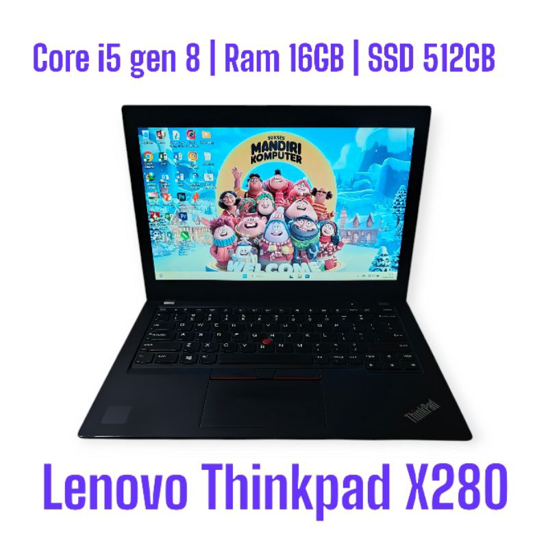Lenovo Thinkpad X280 | Core i5 gen 8 | Ram 16GB | SSD 512GB