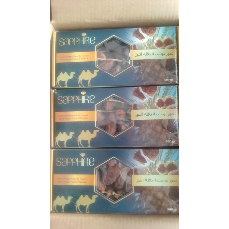 

Kurma Tunisia Tangkai Sapphire 500gr