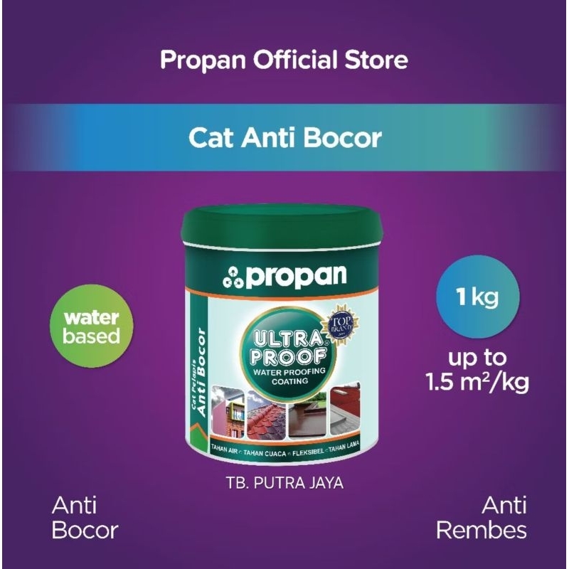 Propan ULTRA PROOF Cat Pelapis Anti Bocor / Rembes Water Proofing Coating 1 kg Berkualitas