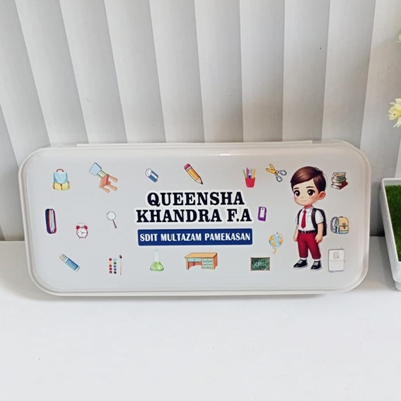 

kotak pensil custom foto nama dan design unik elegan cocok untuk sekolah dan hadiah/kado ulangtahun