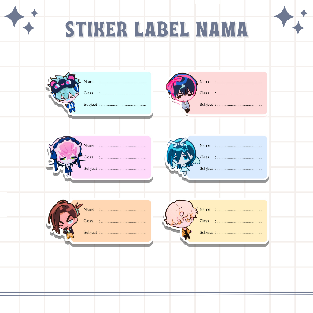 

STICKER LABEL NAMA BUKU ALIEN STAGE ALNST | CHIBI STICKER ALIENSTAGE