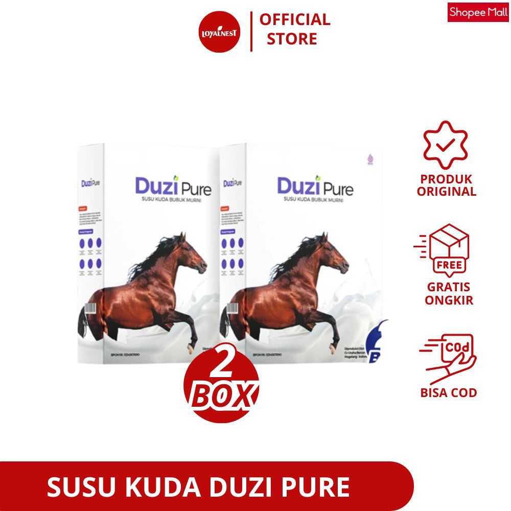 

Duzi Pure - Susu Kuda Lombok Bubuk 200 Gram 2 Box