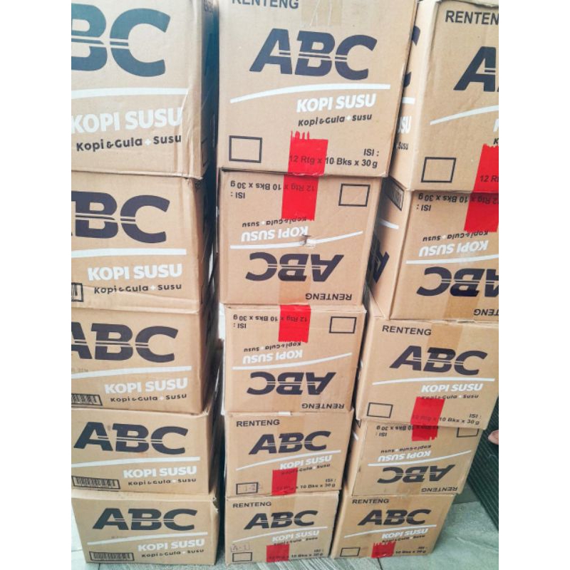 

ABC Kopi Susu (kopi+gula+susu) 1 Dus isi 12 Renteng