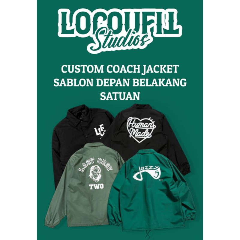 COACH JACKET PLUS SABLON SATUAN
